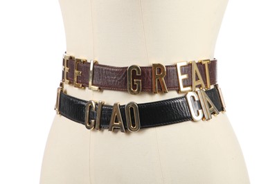 Lot 189 - Seven statement belts, 1980s