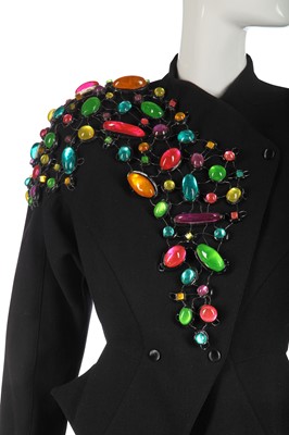 Lot 350 - A Thierry Mugler gem-encrusted suit, 'Buick' collection, Autumn-Winter 1989-90