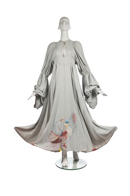 Lot 322 - A fine Bill Gibb embroidered maxi dress, Autumn-Winter 1972