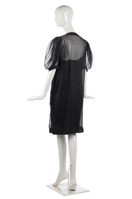 Lot 33 - A Chanel by Karl Lagerfeld black organza dinner dress, late 1980s