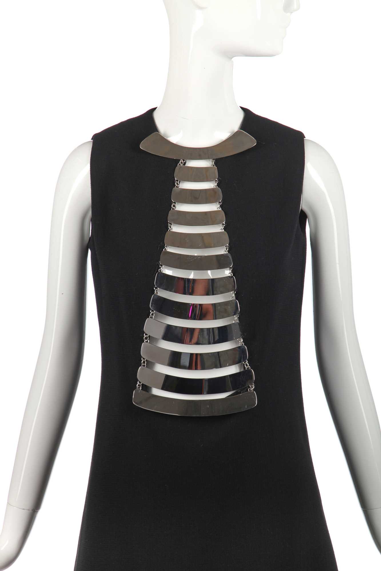 Lot 303 - A Pierre Cardin futuristic evening dress, 1969-70