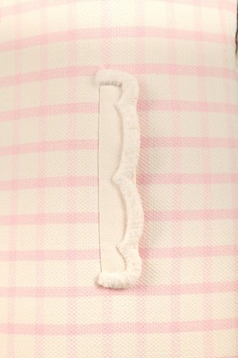 Lot 302 - A Courrèges pink and white checked mini-dress, 1968