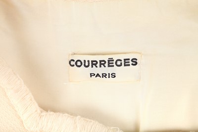 Lot 302 - A Courrèges pink and white checked mini-dress, 1968