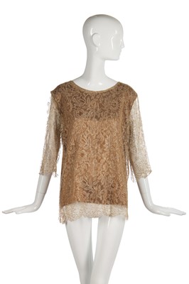 Lot 309 - A Thea Porter waistcoat of Persian brocade, the fabric 1960s-70s and made up in the 1980s
