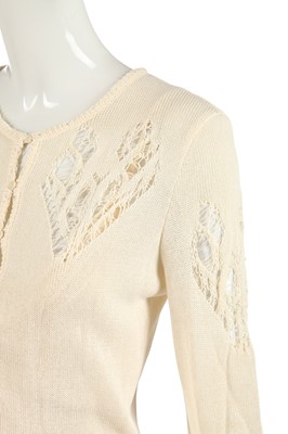 Lot 433 - A John Galliano knitted ivory silk evening ensemble, Spring-Summer 2000