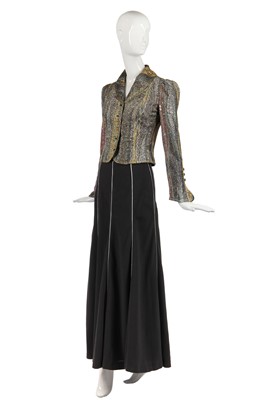 Lot 326 - Nina Baden-Semper's Bill Gibb two-piece ensemble, 1970s