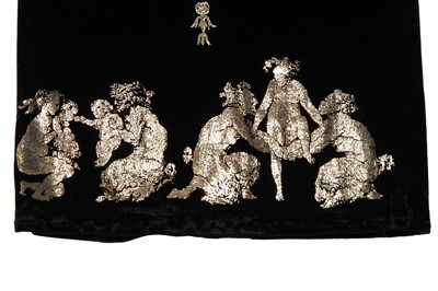 Lot 387 - A Vivienne Westwood boulle-stencilled velvet dress, 'Portrait' collection, Autumn-Winter 1990-91