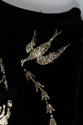 Lot 387 - A Vivienne Westwood boulle-stencilled velvet dress, 'Portrait' collection, Autumn-Winter 1990-91