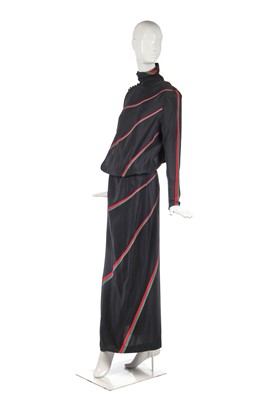 Lot 319 - Chloé by Karl Lagerfeld printed crêpe de Chine dress, 1979
