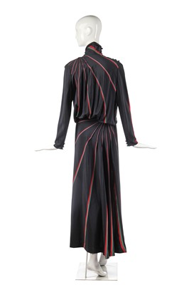 Lot 319 - Chloé by Karl Lagerfeld printed crêpe de Chine dress, 1979
