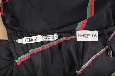 Lot 319 - Chloé by Karl Lagerfeld printed crêpe de Chine dress, 1979