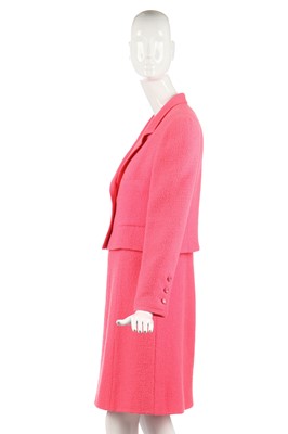 Lot 22 - A Chanel bubblegum-pink wool ensemble, Spring-Summer 1996