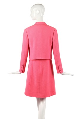 Lot 22 - A Chanel bubblegum-pink wool ensemble, Spring-Summer 1996