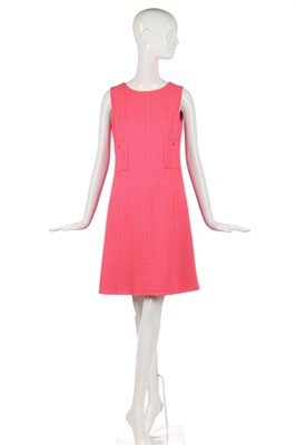 Lot 22 - A Chanel bubblegum-pink wool ensemble, Spring-Summer 1996