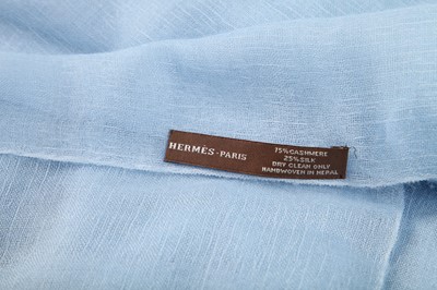 Lot 55 - An Hermès silk-cashmere scarf/shawl, modern