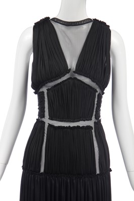 Lot 122 - An Alexander McQueen black jersey dress, probably 'Pantheon as Lecum' collection, Autumn-Winter 2004