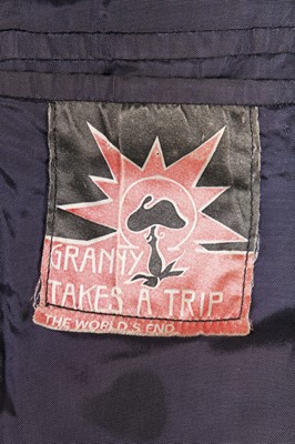 Lot 333 - A Granny Takes a Trip royal-blue velvet suit, circa 1970