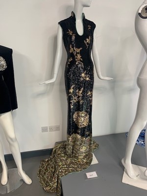 Lot 440 - An Yves Saint Laurent by  Tom Ford fully-sequined silk evening gown, Autumn-Winter 2004
