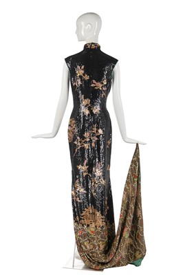 Lot 440 - An Yves Saint Laurent by  Tom Ford fully-sequined silk evening gown, Autumn-Winter 2004