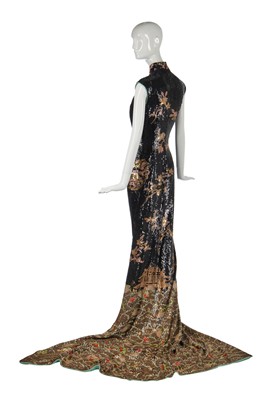 Lot 440 - An Yves Saint Laurent by  Tom Ford fully-sequined silk evening gown, Autumn-Winter 2004