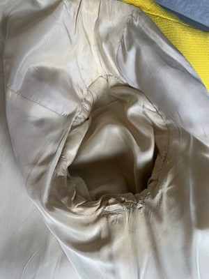 Lot 301 - A Courrèges lemon-yellow wool double-breasted coat, circa 1967