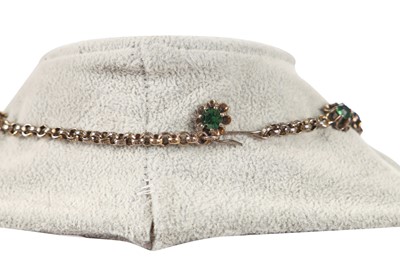 Lot 48 - A Schiaparelli parure of faceted green glass stones, late 1950s-early 1960s