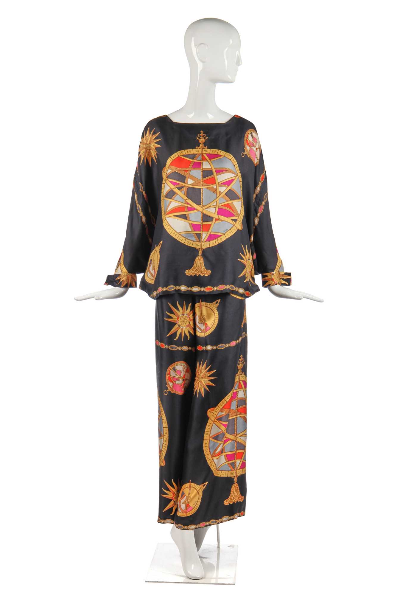 Lot 297 - An Emilio Pucci printed silk two-piece ensemble, Spring-Summer 1964
