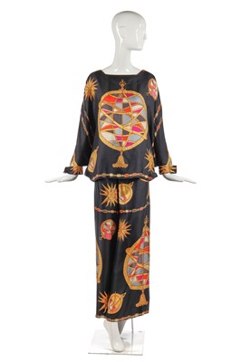 Lot 297 - An Emilio Pucci printed silk two-piece ensemble, Spring-Summer 1964
