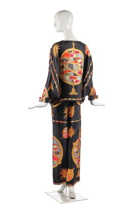 Lot 297 - An Emilio Pucci printed silk two-piece ensemble, Spring-Summer 1964