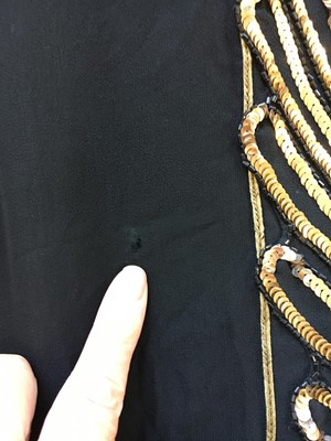 Lot 317 - A Thea Porter black chiffon abaya, circa 1971