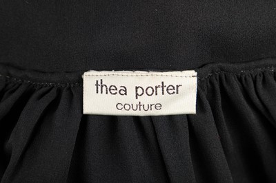 Lot 317 - A Thea Porter black chiffon abaya, circa 1971