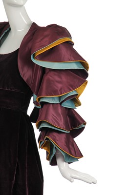Lot 347 - A Roberto Capucci couture flamenco-inspired evening ensemble, mid-1980s