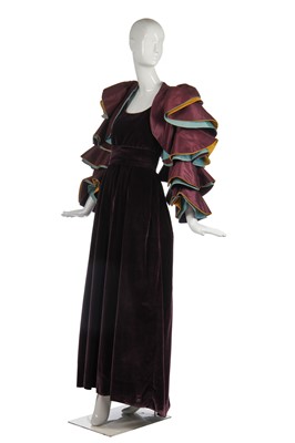 Lot 347 - A Roberto Capucci couture flamenco-inspired evening ensemble, mid-1980s