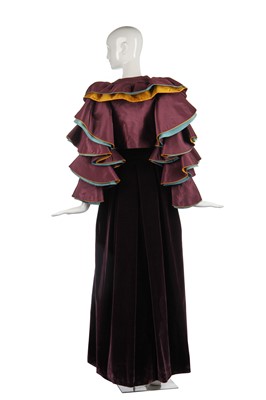 Lot 347 - A Roberto Capucci couture flamenco-inspired evening ensemble, mid-1980s