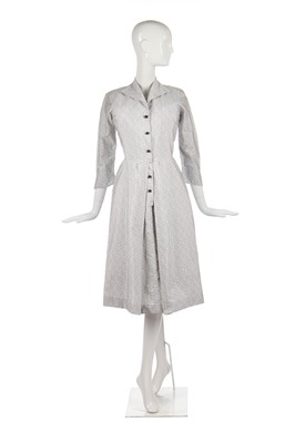 Lot 280 - A rare Horrockses printed cotton commemorative dress for the coronation of Queen Elizabeth II, 1953