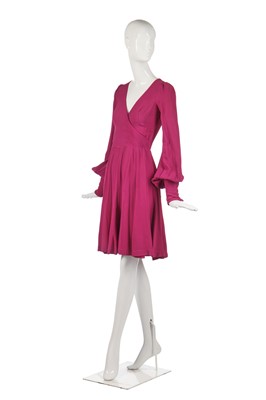 Lot 330 - A rare Biba tomato-printed brushed cotton ensemble, 1970s
