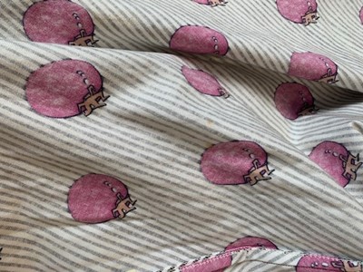 Lot 330 - A rare Biba tomato-printed brushed cotton ensemble, 1970s