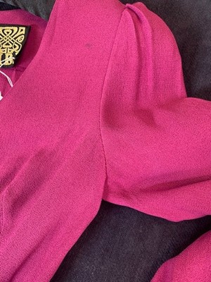 Lot 330 - A rare Biba tomato-printed brushed cotton ensemble, 1970s
