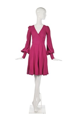 Lot 330 - A rare Biba tomato-printed brushed cotton ensemble, 1970s