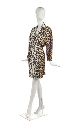 Lot 385 - A Thierry Mugler leopard-print silk dress, 1996