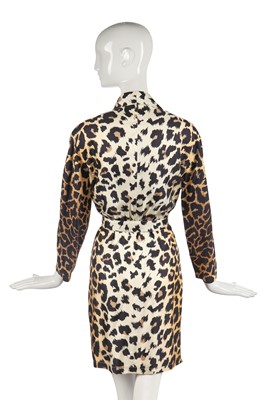Lot 385 - A Thierry Mugler leopard-print silk dress, 1996