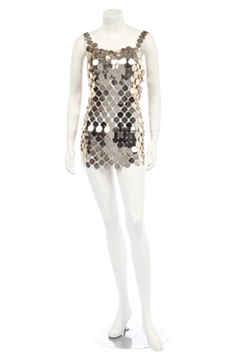 Lot 196 - A Paco Rabanne kit-made minidress, 1996