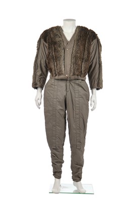 Lot 341 - An Issey Miyake faux fur and padded nylon ensemble, Autumn-Winter 1982-83