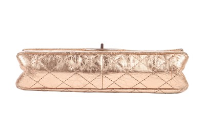 Lot 6 - A Chanel mottled rose-gold quilted leather 2.55 reissue double flap bag, 2006-08