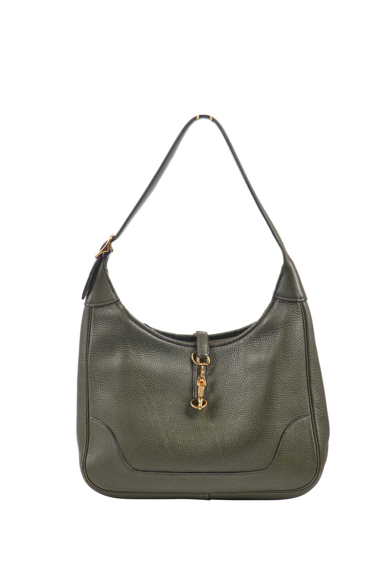 Lot 73 - An Hermès Canopee Clemence leather Trim bag, 1999