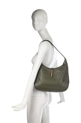 Lot 73 - An Hermès Canopee Clemence leather Trim bag, 1999
