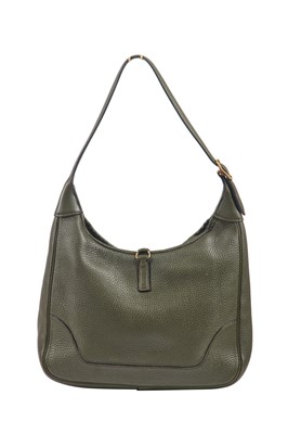 Lot 73 - An Hermès Canopee Clemence leather Trim bag, 1999