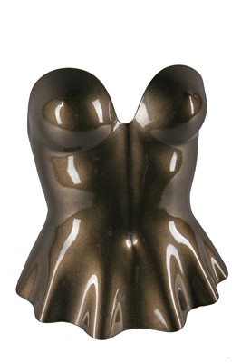 Lot 337 - A rare Issey Miyake moulded acrylic breastplate/bustier, Autumn-Winter 1980-81