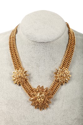 Lot 36 - A Chanel lion-mask necklace, 1989