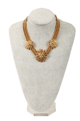 Lot 12 - A Chanel lion-mask necklace, 1989